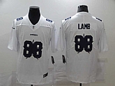Nike Cowboys 88 Ceedee Lamb White Shadow Logo Limited Jersey,baseball caps,new era cap wholesale,wholesale hats